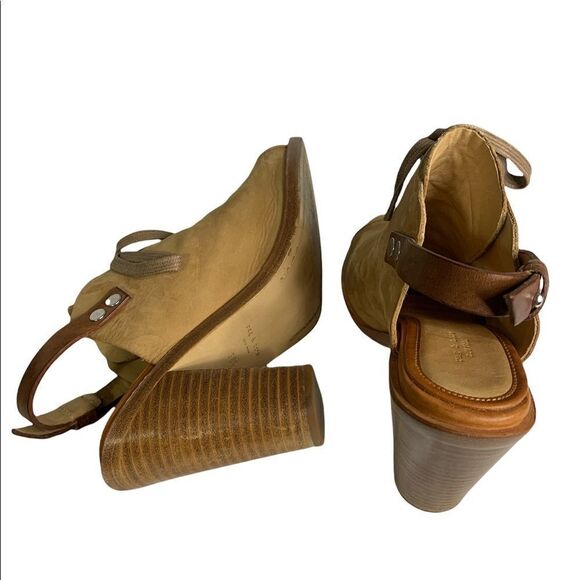 🚨 Rag & Bone Trafford Nubuck Slingback Lace up Peeptoe Booties - Picture 5 of 13